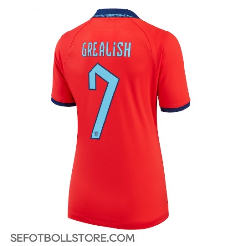 England Jack Grealish #7 Replika Bortatröja Dam VM 2022 Kortärmad